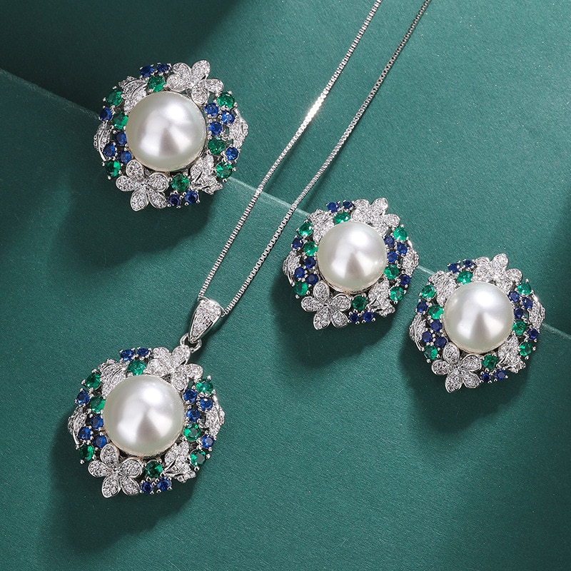 Charms-Emerald-Crystal-Sunflower-White-Pearl-Ring-Earrings-Set-Jewelry-Luxury-Korean-Fashion-Wedding-Accessories-for.jpg