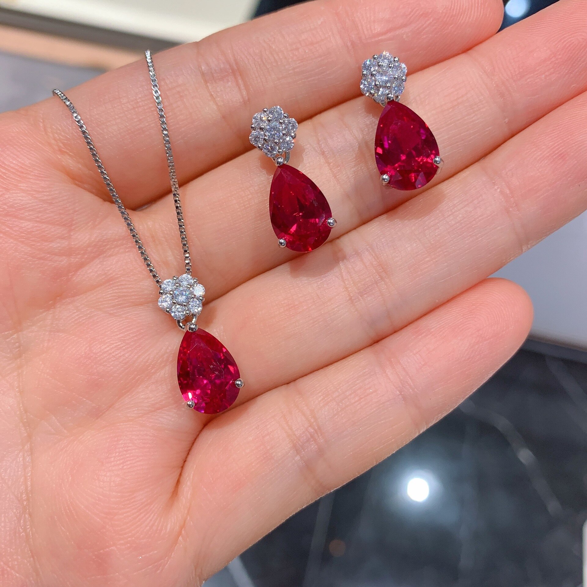 Charms-Water-Droplet-Small-Flower-Ruby-High-Carbon-Diamond-Earrings-Pendant-Necklace-for-Women-Jewelry-Wedding-1.jpg